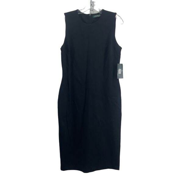 Ralph Lauren Women's Black Long Pencil Dress M - New w/ Tags - Picture 1 of 5